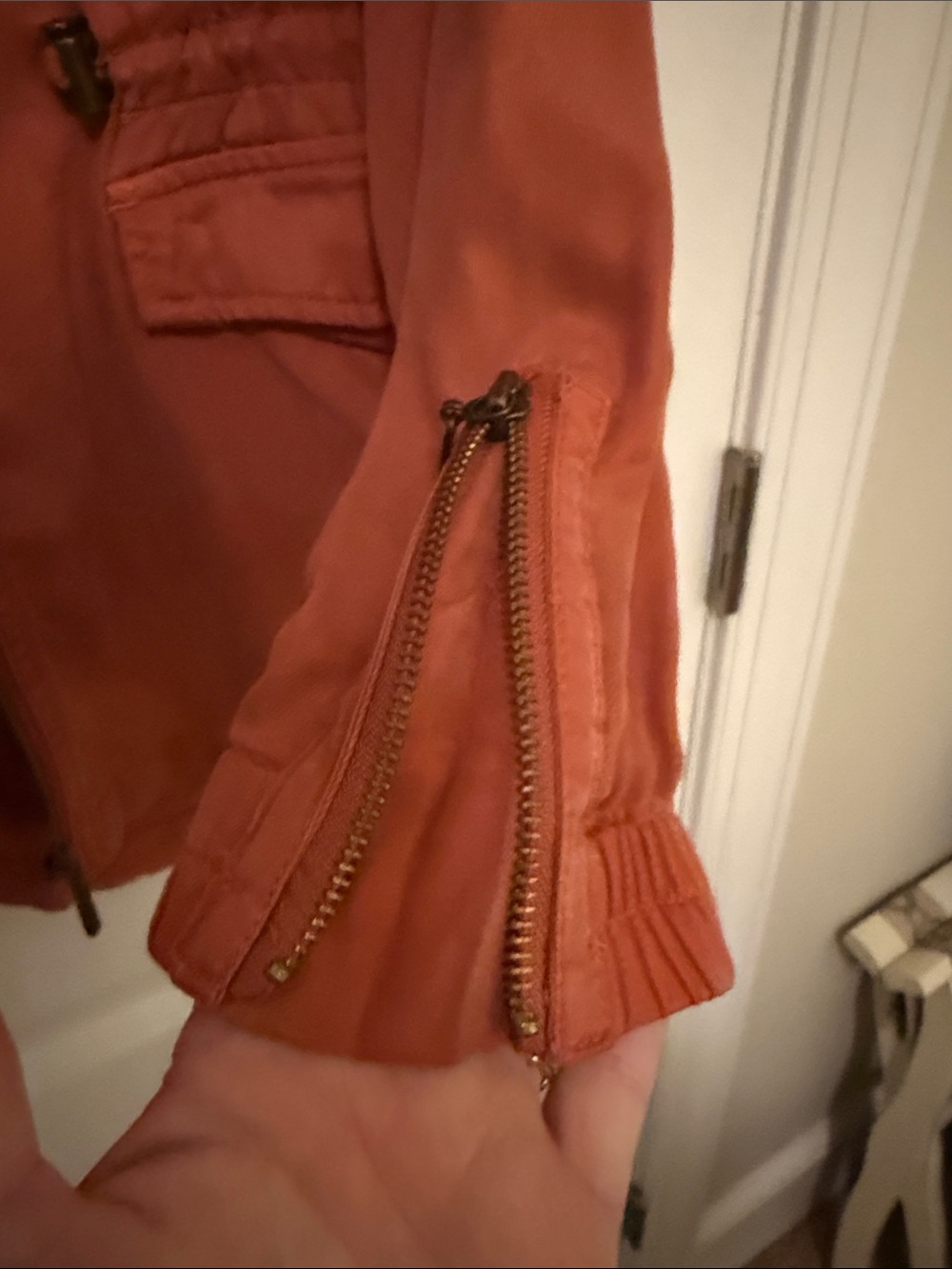 Max Jeans Rust Orange Utility Field Jacket - Picture 8 of 16